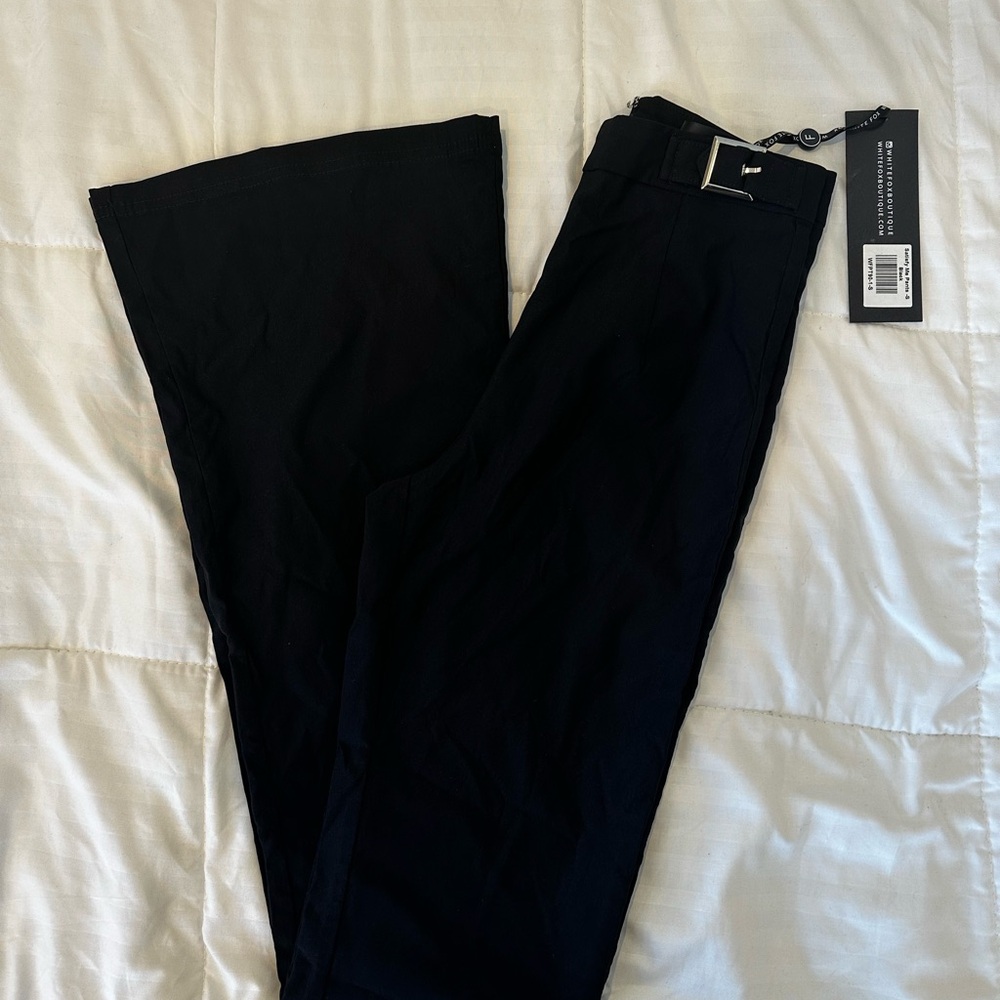 White Fox Boutique Women's Black Satisfy Me Pants S